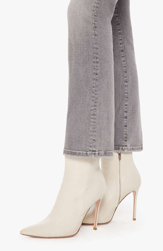 Shop Mother The Hustler High Waist Ankle Bootcut Jeans In Barely There