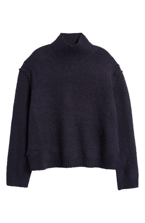 Shop Topshop Turtleneck Sweater In Navy