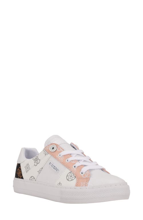 Guess Loven Low Top Sneaker In White