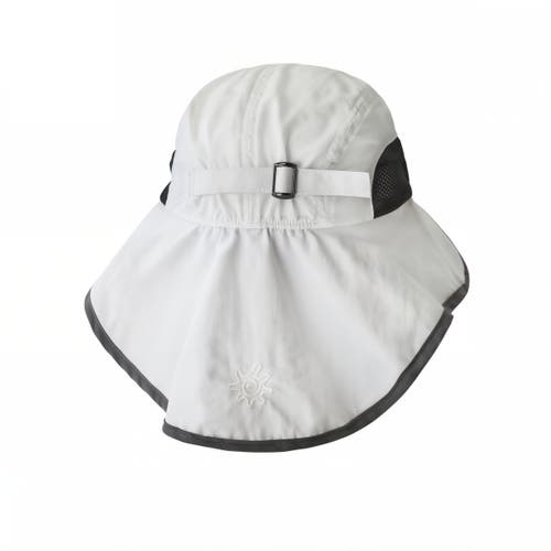 Uv Skinz Sun Shade Hat In White/steel Grey