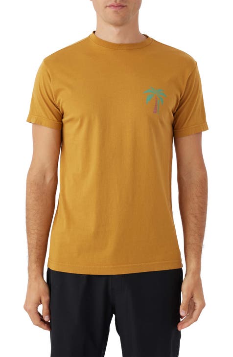 Majestic Athletic Men's T-Shirt - Yellow - L