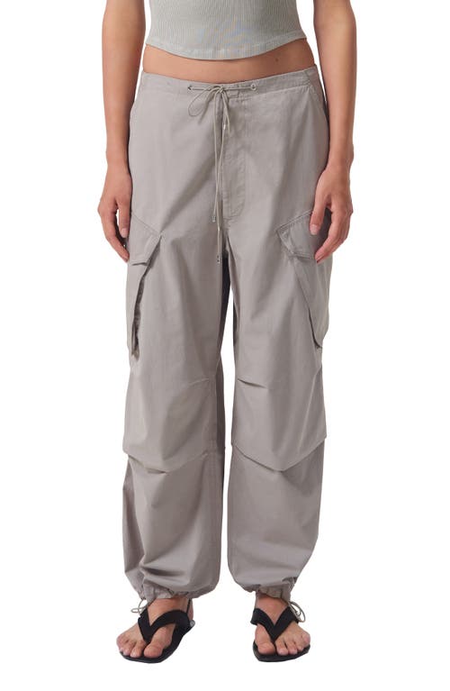AGOLDE Ginerva Relaxed Poplin Cargo Pants in Drab