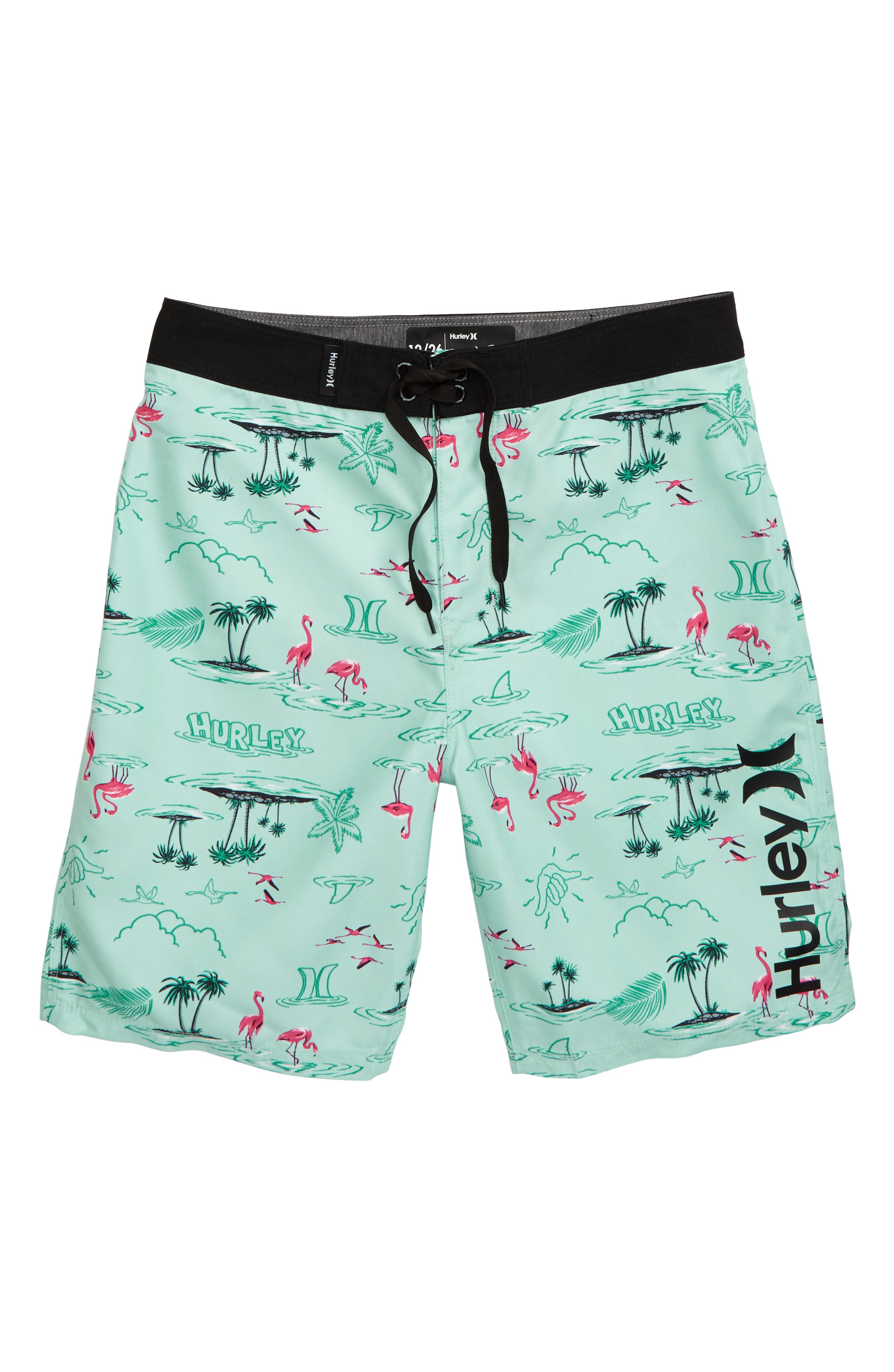 hurley flamingo board shorts