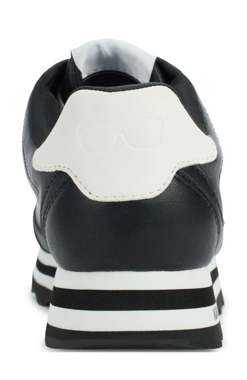 Shop Karl Lagerfeld Paris Platform Sneaker In Black/white