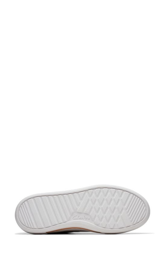 Clarks Hollyhock Walk Sneaker In Silver Leather