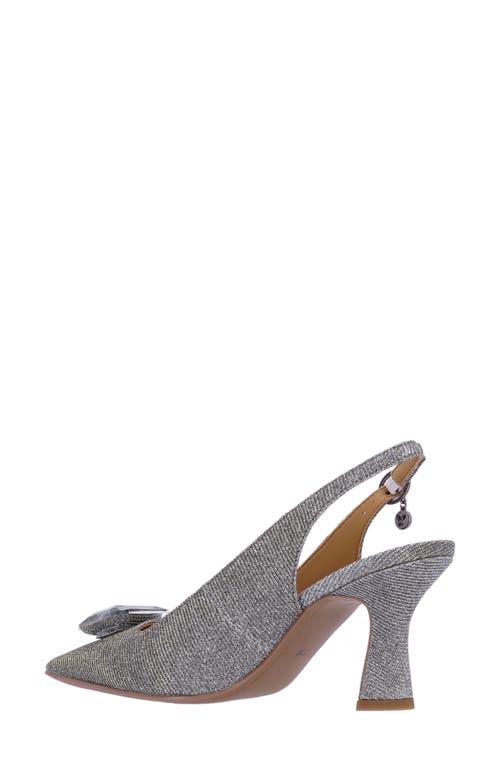 Shop J. Reneé Saskia Slingback Square Toe Pump In Pewter