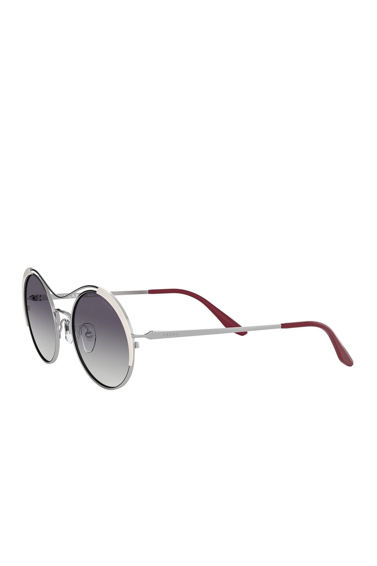 prada 53mm round sunglasses
