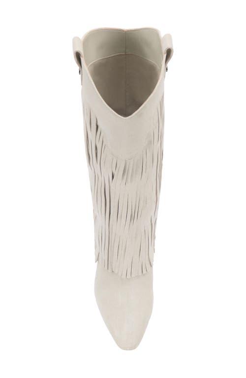 Shop Vince Camuto Shela Pointed Toe Western Boot In Bone