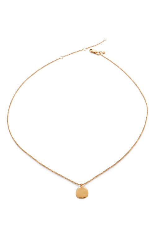 Monica Vinader Siren Petal Necklace in 18Ct Gold On Sterling S at Nordstrom