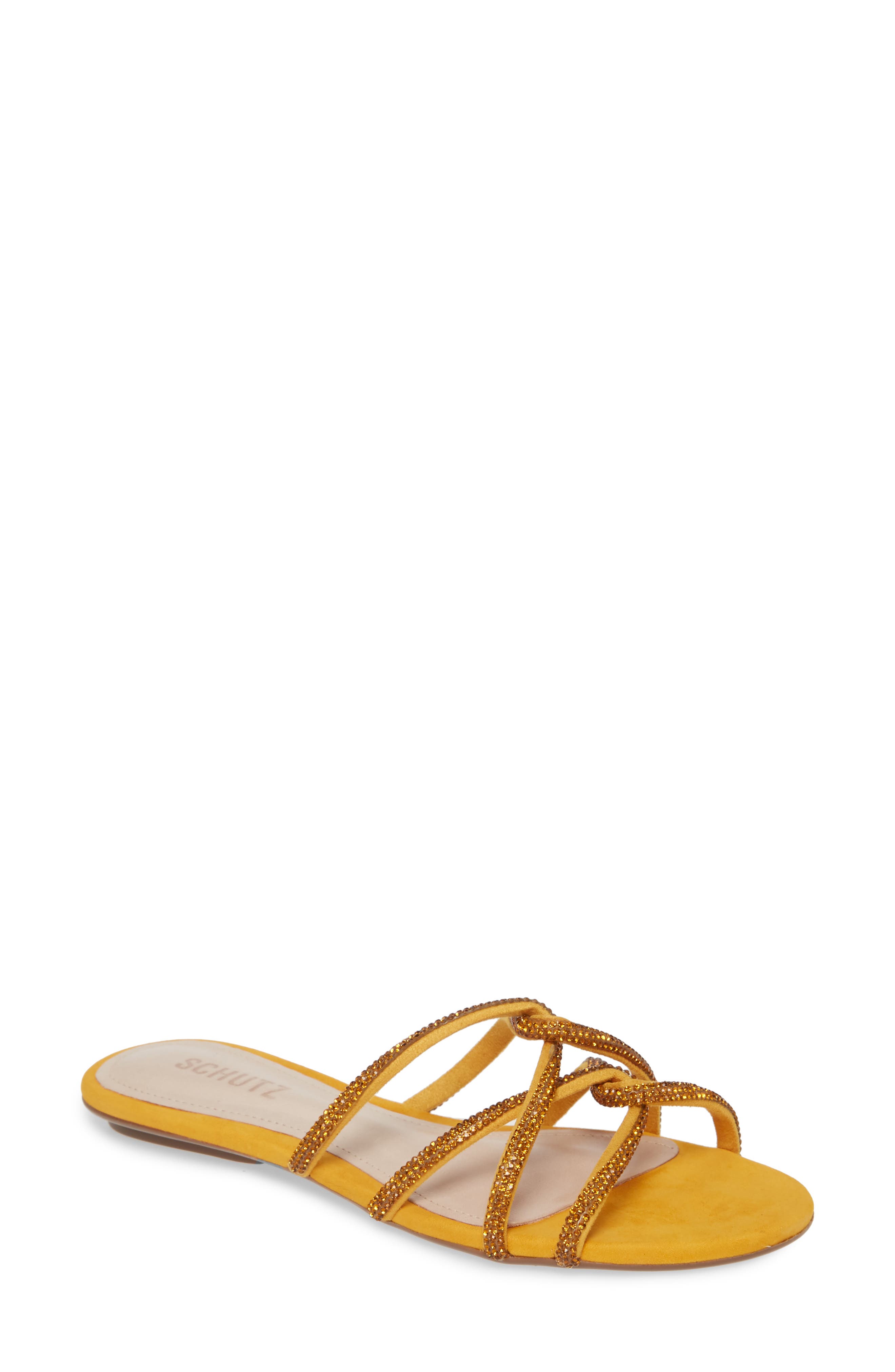 schutz slide sandals