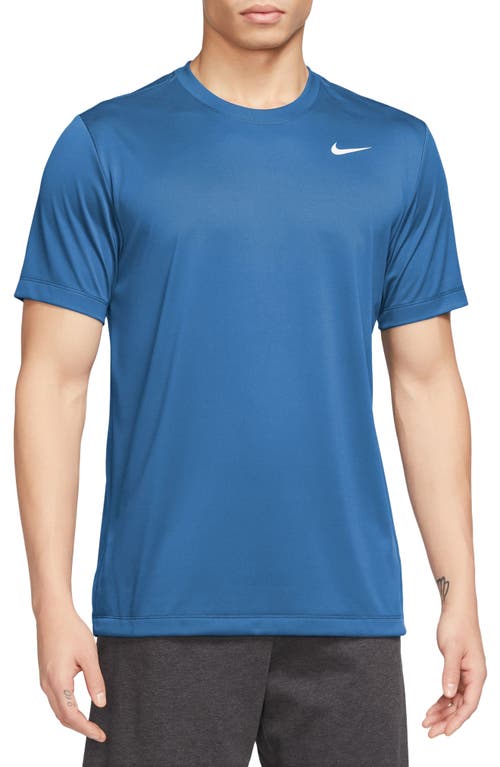 Nike Dri-fit Legend T-shirt In Star Blue/white