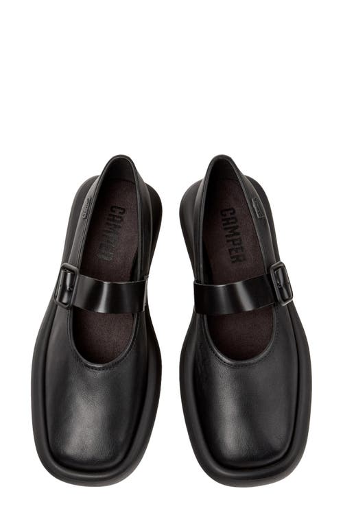 Camper Leather Ballerina Shoes In Black