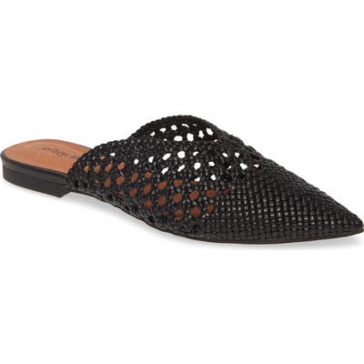 Jeffrey Campbell Leno Woven Pointed Toe Mule, Black