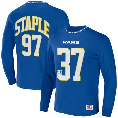 Nike Men's Royal Los Angeles Rams Sideline Tonal Logo Performance Player Long  Sleeve T-shirt