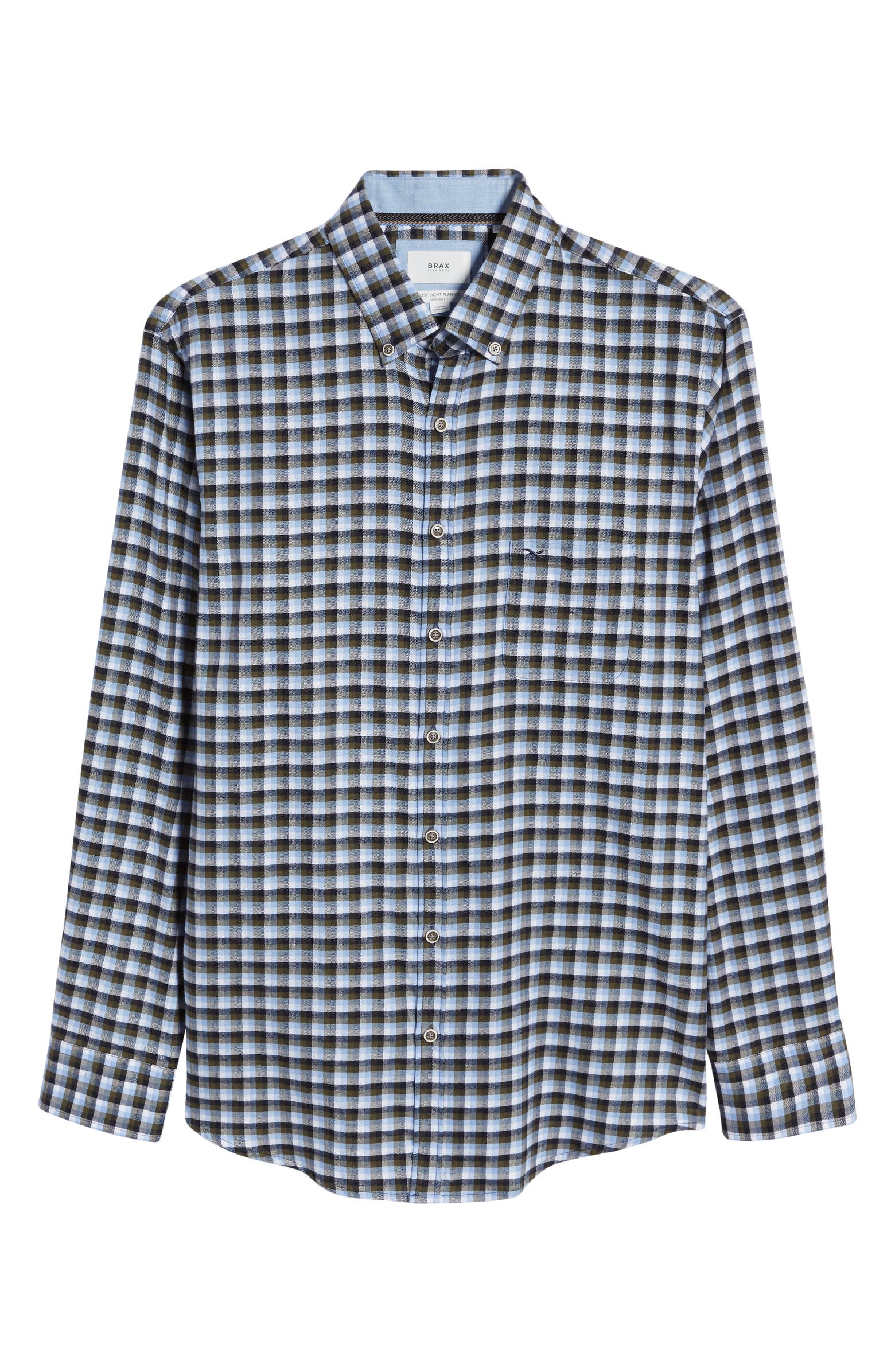Brax Daniel Modern Fit Plaid Cotton Flannel Button-Down Shirt ...