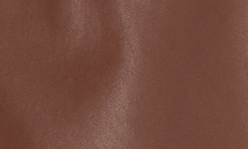 Ag Alexxis High Waist Faux Leather Straight Leg Pants In Dark Walnut