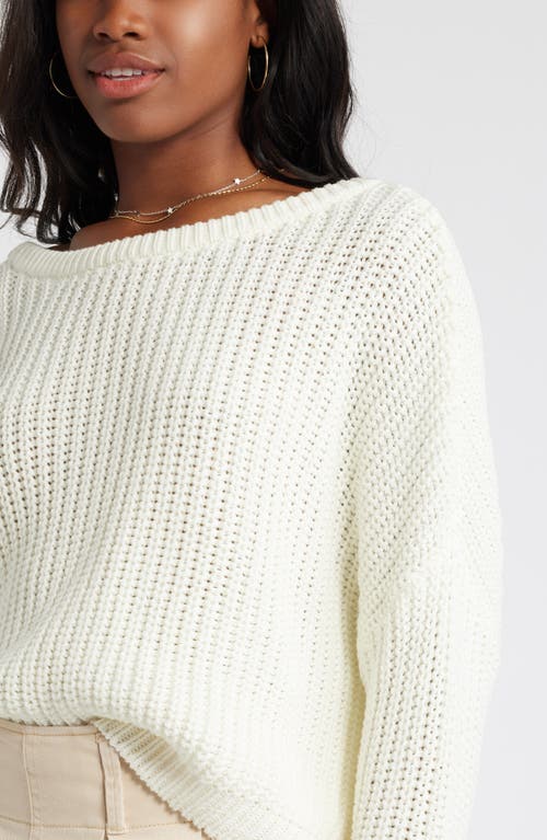 Shop Bp. Relaxed Reversible Sweater In Ivory