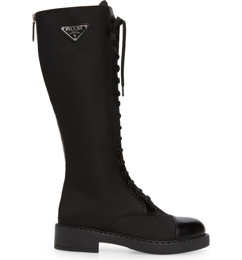 Prada Chocolate Lace-Up Boot (Women) | Nordstrom