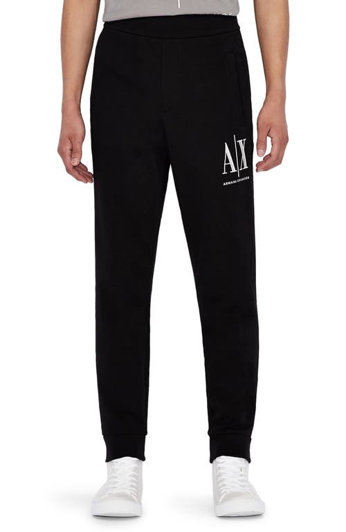 Icon Fleece Jogger Sweatpants in Black