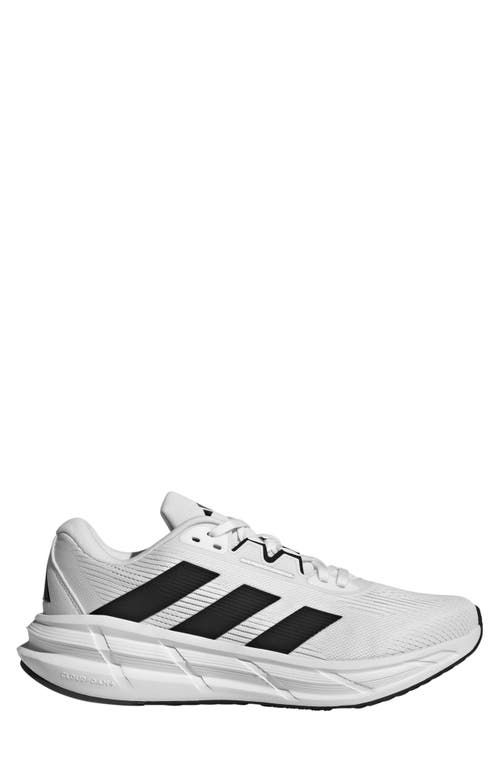 Adidas Originals Adidas Questar 3 Running Shoe In White/black/dash Grey