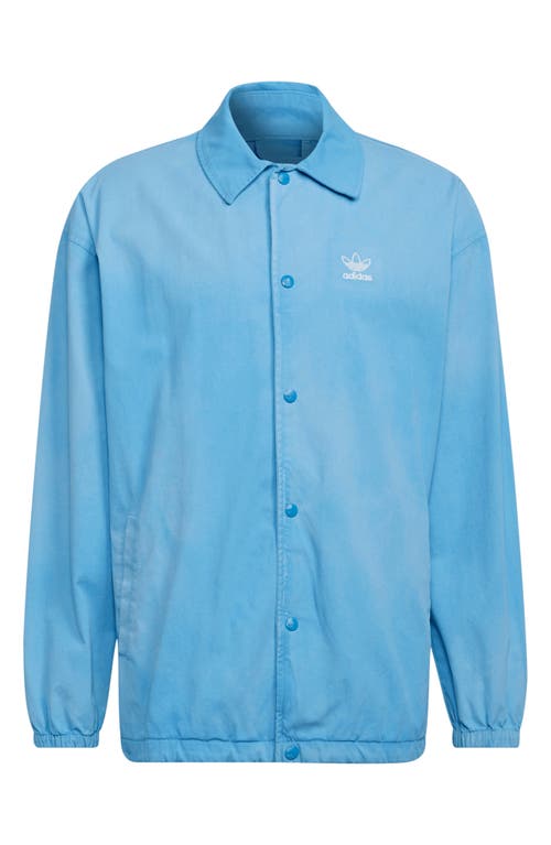 Shop Adidas Originals Adidas Essentials Coach Jacket In Pulse Blue