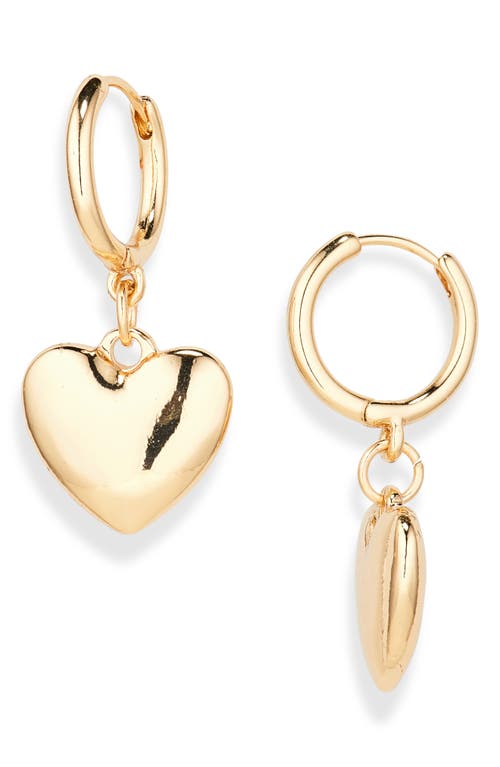 Shop Bp. Puffy Heart Drop Earring In Gold