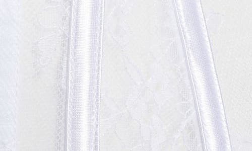 Coquette Lace Waist Cincher In White