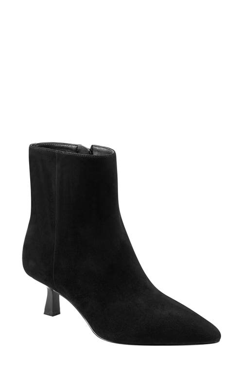 Shop Marc Fisher Ltd Kolton Kitten Heel Bootie In Black Suede