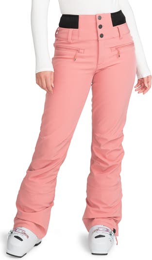 Roxy Rising High ski pants in pink