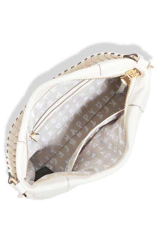 Shop Aimee Kestenberg Convertible Leather Shoulder Bag In Vanilla Ice