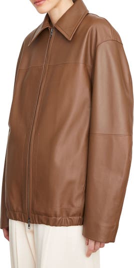 Vince Oversize Leather Bomber Jacket | Nordstrom