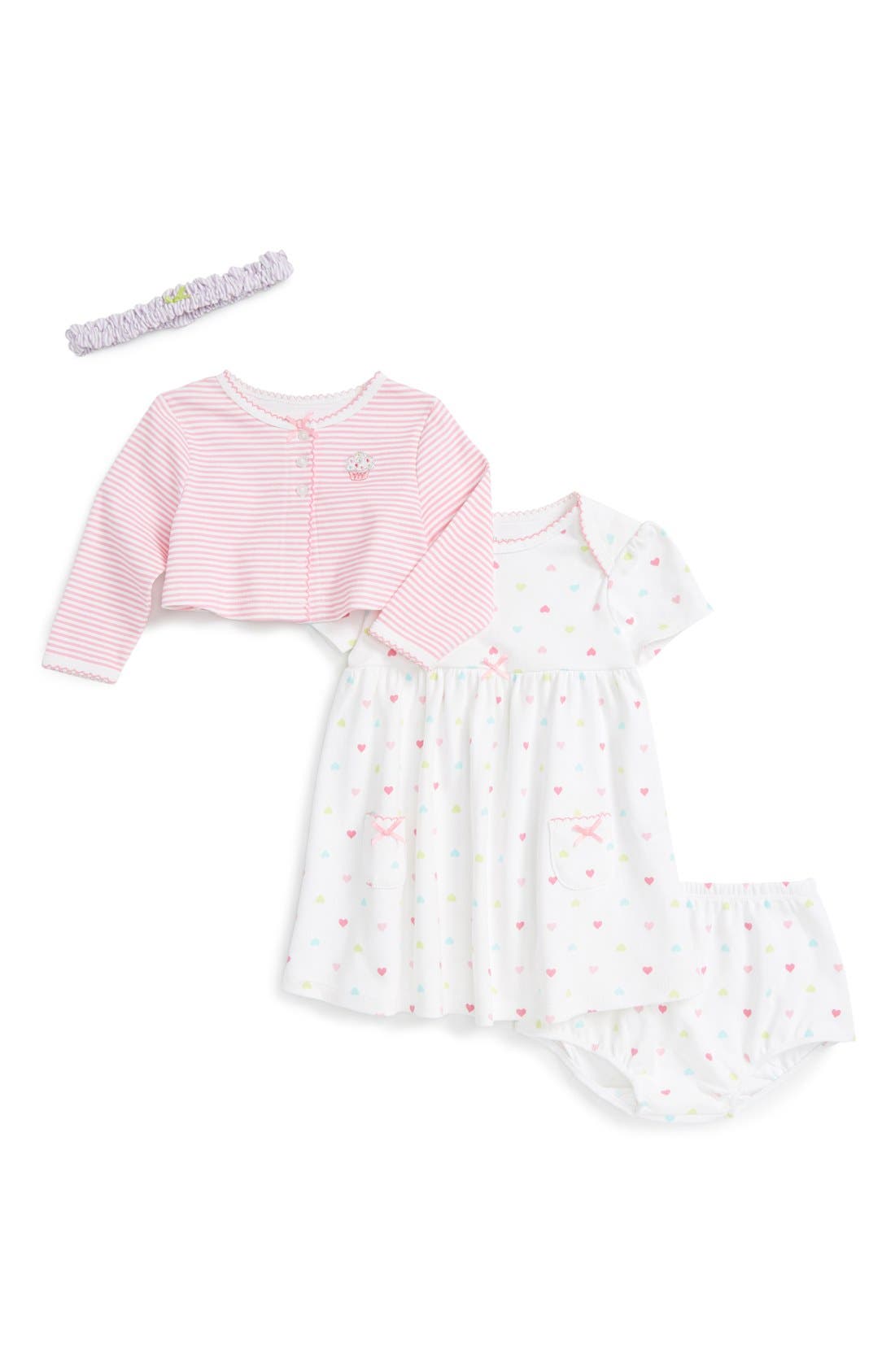 baby girl dress and cardigan set