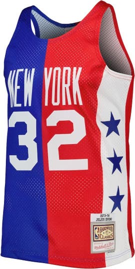 Mitchell & Ness NBA Men's New York Nets Julius Erving 1973-74 Hardwood Classics Swingman Jersey Large