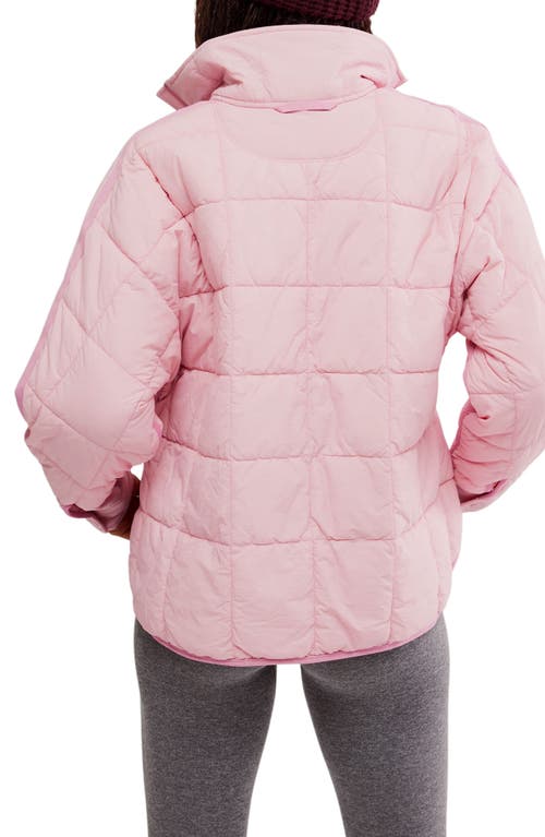 Shop Free People X Hatch Pippa Maternity Puffer Jacket In Pink Haze