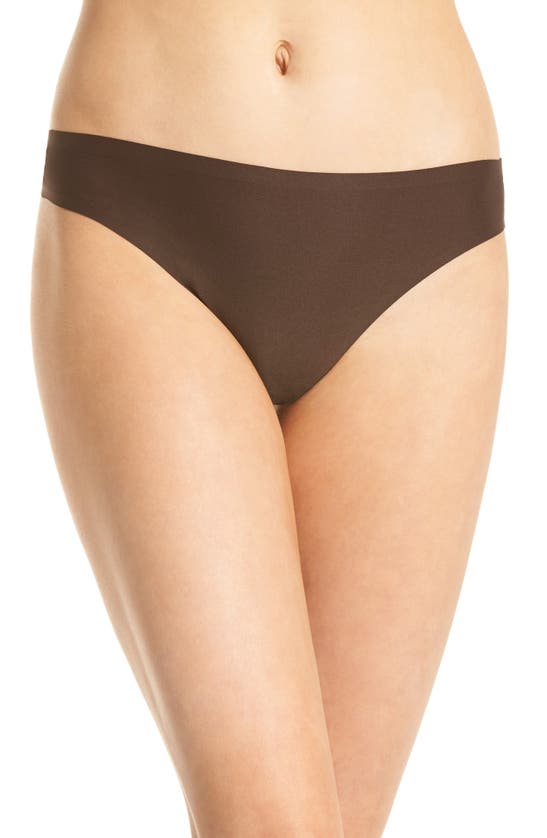 Chantelle Lingerie Soft Stretch Thong In Brown
