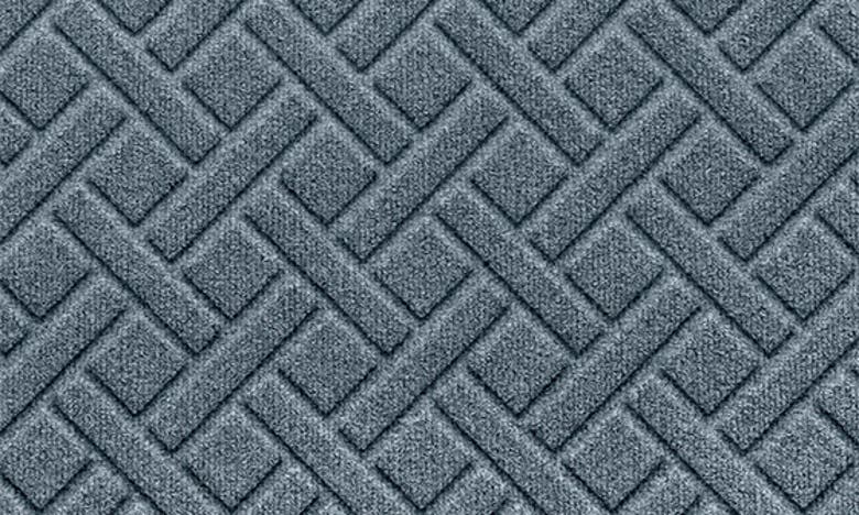 Shop Bungalow Flooring Waterhog Lattice Floor Mat In Bluestone