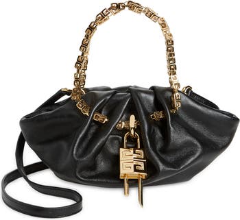 CHANEL Black Lambskin Leather Strap Shoulder Bag - Chelsea Vintage Couture