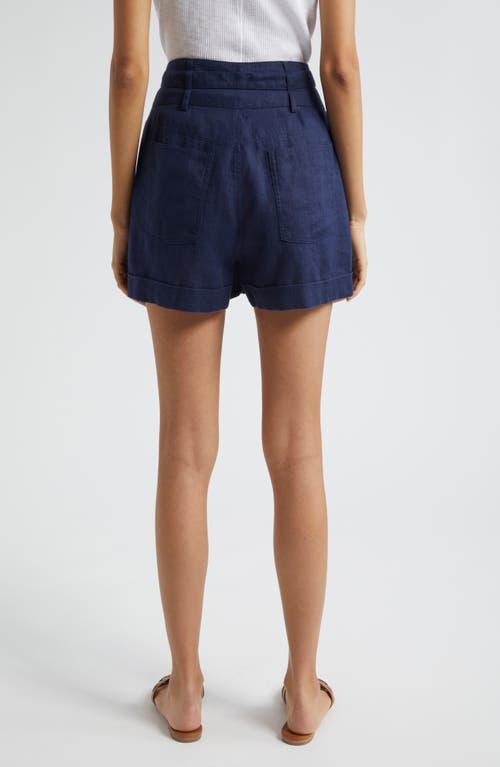 ATM ANTHONY THOMAS MELILLO ATM ANTHONY THOMAS MELILLO HEAVYWEIGHT LINEN BELTED SHORTS 