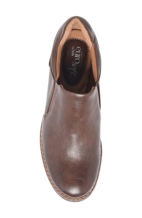 Eurosoft Fabri Wedge Slip-on In Dark Brown