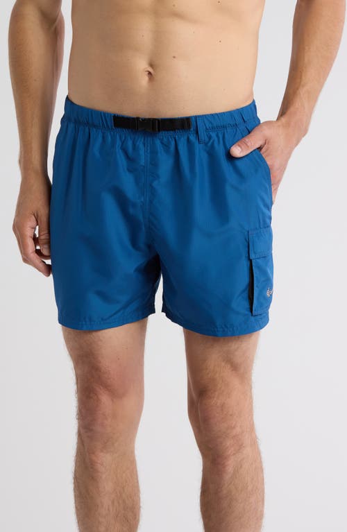 Nike Volley 5-inch Cargo Swim Trunks In Court Blue