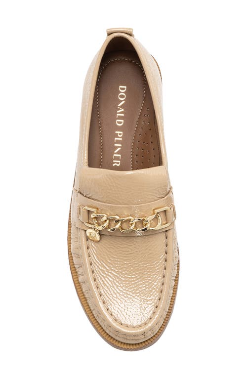 Shop Donald Pliner Moc Toe Bit Loafer In Sand