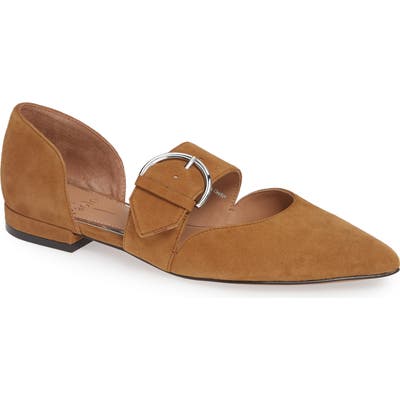Linea Paolo Dean Pointy Toe Flat, Beige