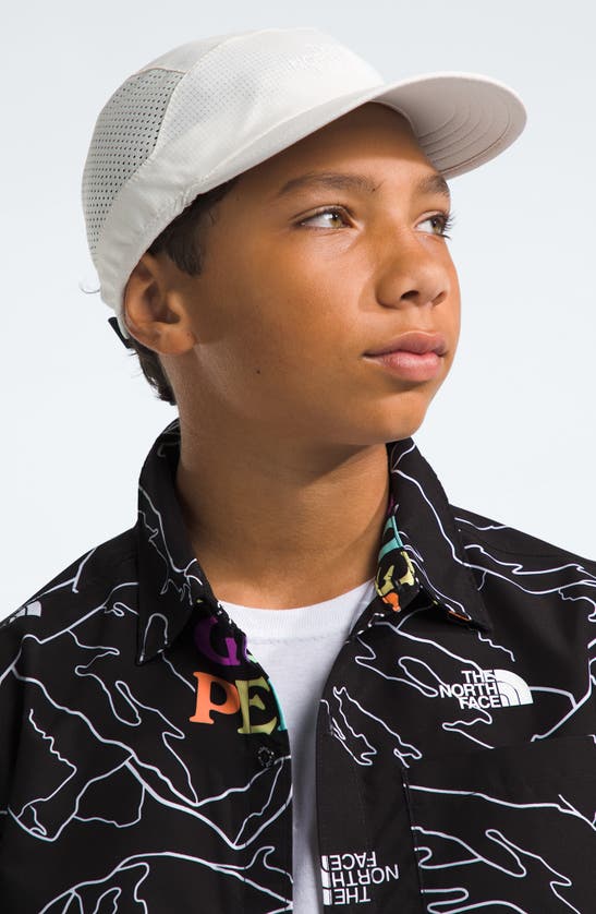 Shop The North Face Kids' Amphibious Print Short Sleeve Button-up Shirt In Black Be A Good Person