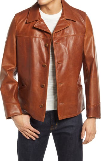 Cowhide Leather Car Coat