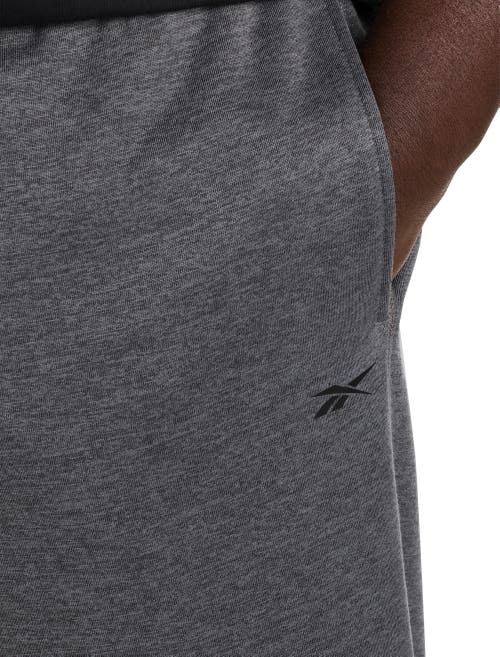 Reebok Performance Fleece Joggers In Pure Grey Heather