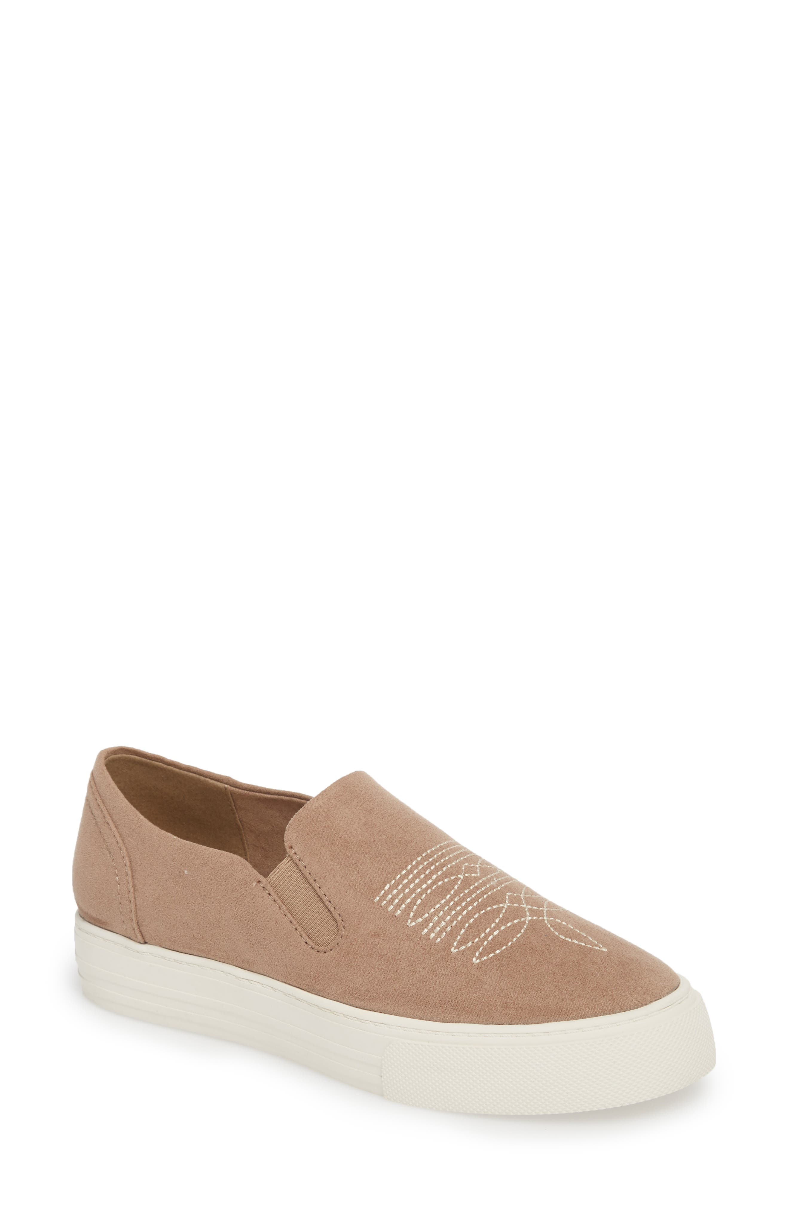 Ariat Unbridled Ace Embroidered Slip-On Sneaker, Beige