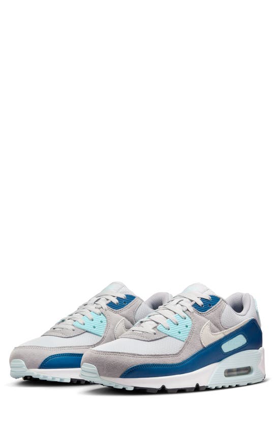 Shop Nike Air Max 90 Sneaker In Platinum/ White/ Glacier Blue