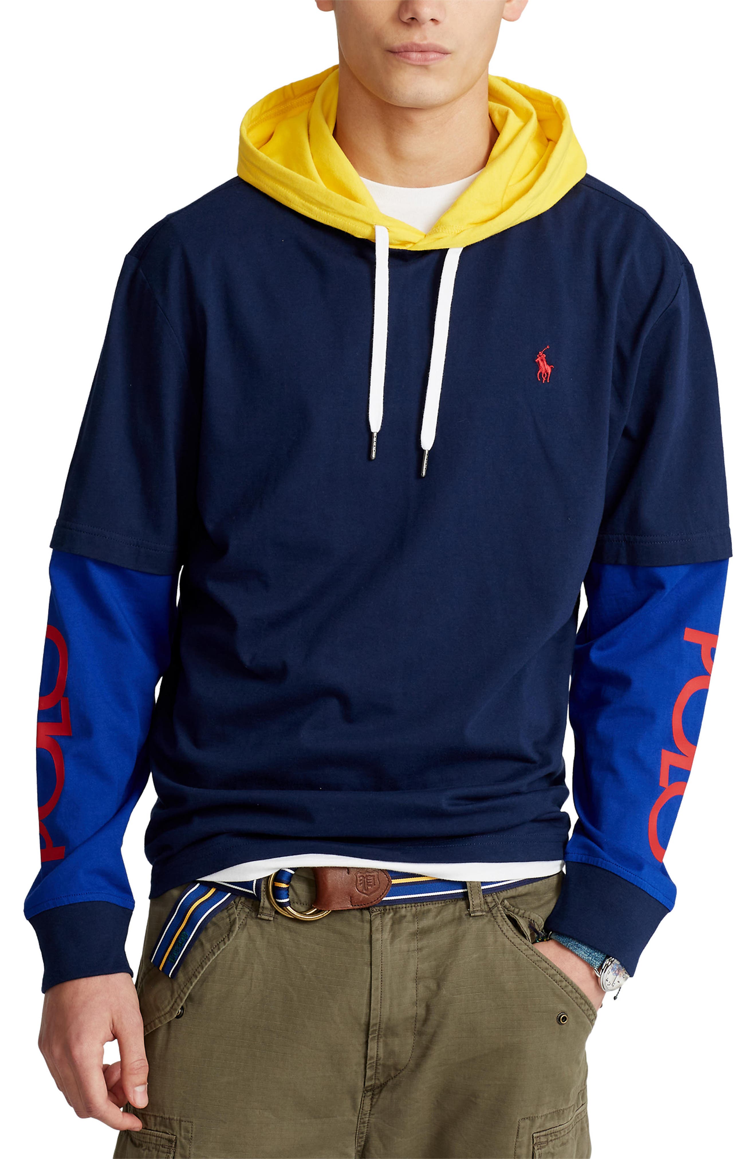 ralph lauren colorblock sweatshirt