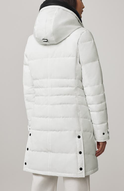 Canada Goose Lorette Hooded Puffer Parka In North Star White