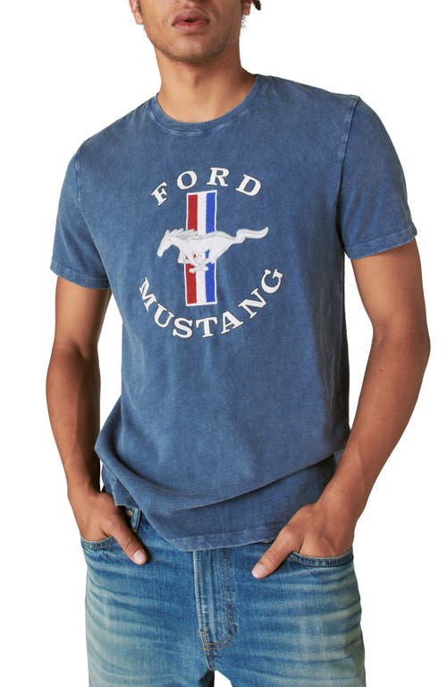 Lucky Brand Ford Mustang Graphic T-Shirt in Ensign Blue | Smart Closet